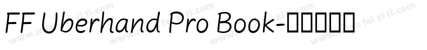 FF Uberhand Pro Book字体转换